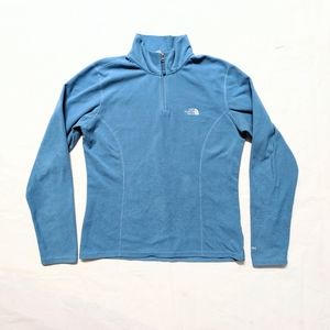 The North Face TKA 100 M women's pullover sweater fleece quarter zip logos